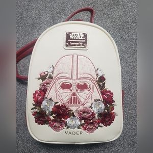 Loungefly Darth Vader Floral embroidered mini backpack